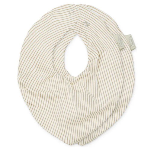 Striped bandana bibs - Set of 2 | Camel