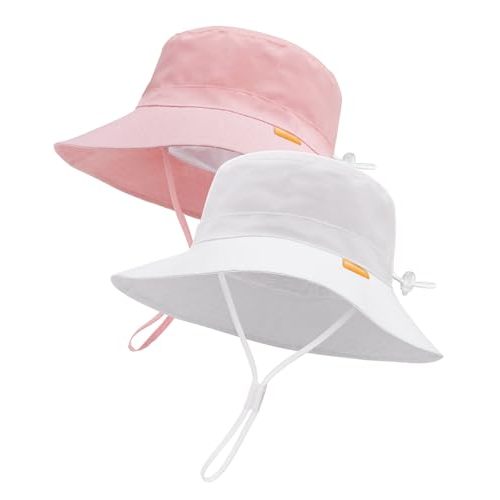 FURTALK Baby Sun Hat Toddler Boys Girls Bucket Hat for Kids 0-5 Years UPF 50+ Sun Protective Child Summer Beach Hats
