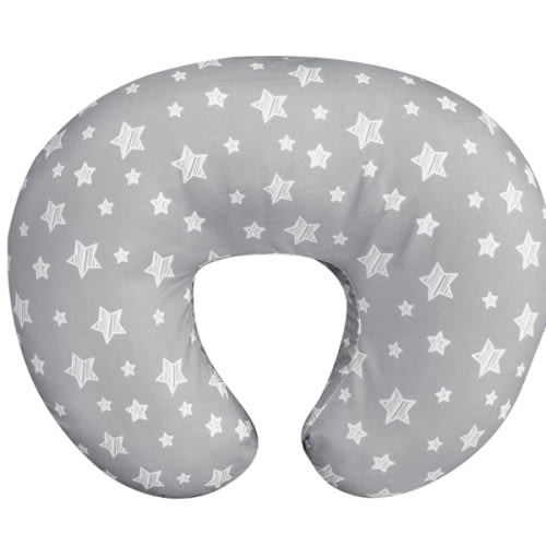 Boppy Original Nursing Pillow, Nursing Essentials for Bottle and Breastfeeding, Firm Fiber Fill, with Removable Pillow Cover, Machine Washable