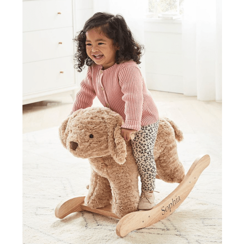 Labradoodle Plush Nursery Rocker