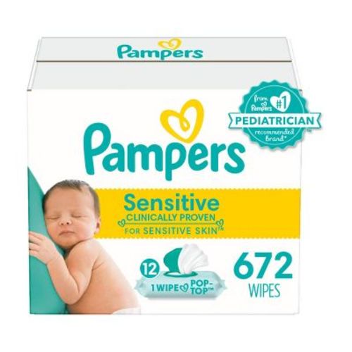 Pampers Sensitive Perfume Free Baby Wipes - 672ct