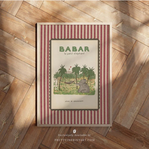 Babar Inspired Art 009 | Unframed 12x16”