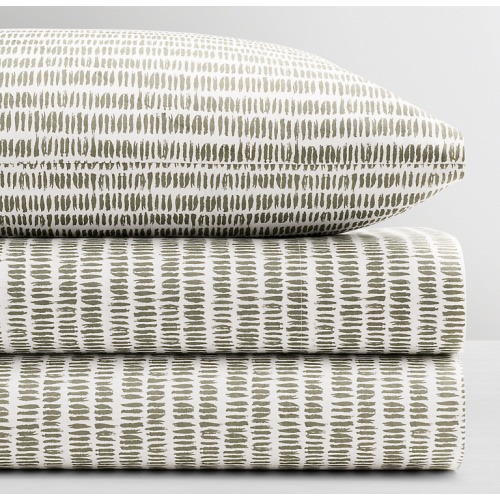 Brushstrokes Organic Crib Fitted Sheet | RH Baby & Child