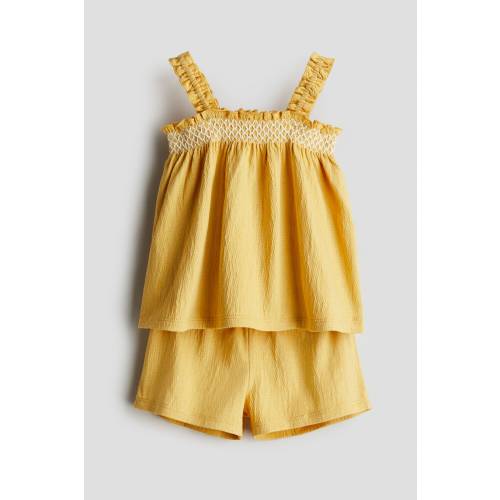 2-Piece Crinkled Jersey Set - Green/elephants - Kids | H&M US