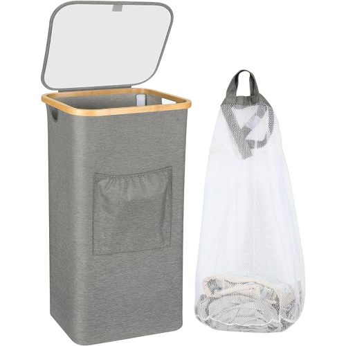 Gray- Large Laundry Hamper