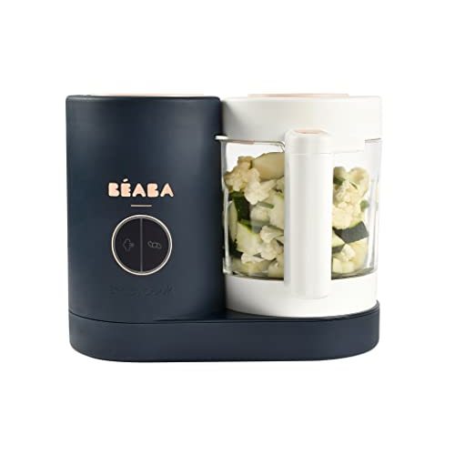 BEABA Babycook Neo Baby Food Maker | Non-Toxic Glass & Stainless Steel | Trusted by Celebrity Moms | Sustainable Baby Food Processor | Global Leader | 34 Servings in 20 Mins