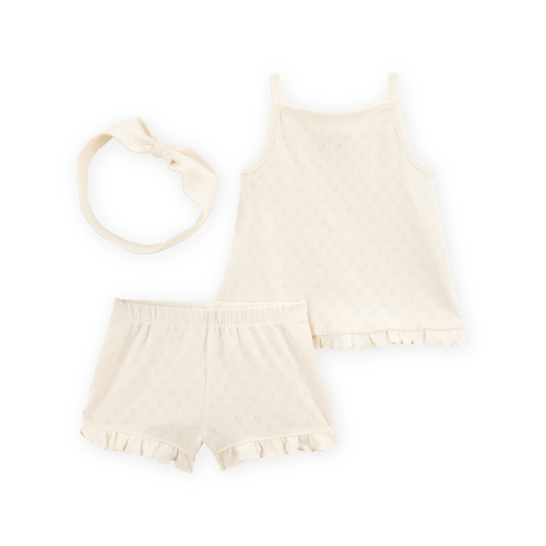 Baby 3-Piece Pointelle Heart Outfit Set - Cream - Carter's | Carter's