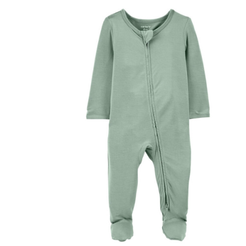 Zip-Up PurelySoft Sleep & Play Pajamas - Green
