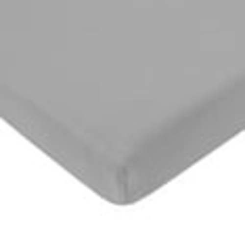TL Care 100% Natural Cotton Fitted Mini Crib Sheet 38" x 24" - Soft & Breathable Small Nesting Portable Crib Sheet, Fits Pack N Play Mattresses, Gray, for Boys & Girls