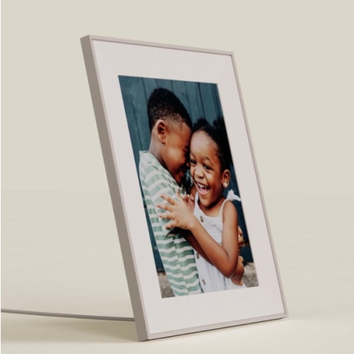 Aura Digital Picture Frame - Aspen Clay with White Mat