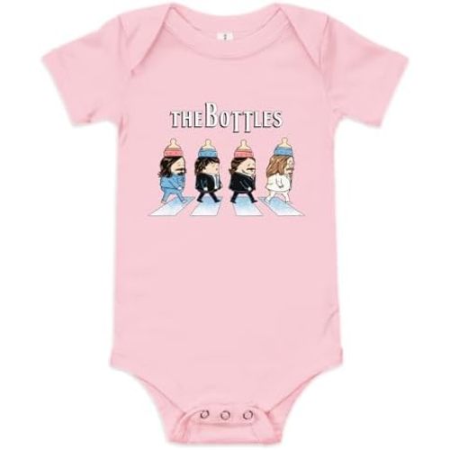 THE BOTTLES Baby Onesie, 100% Cotton, Sizes 3-24m, Unisex-Babies, Baby RocknRoll Onesie
