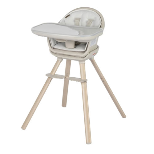 Maxi-Cosi Moa 8-in-1 High Chairs for Babies and Toddlers, Machine Washable Infant High Chair, Compact, Convertible High Chair Lightweight Design, Classic Oat