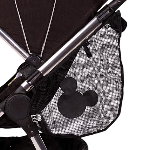 Disney Baby by J.L. Childress Side Sling Cargo Net, Stroller Organizer & Storage, Mickey Black