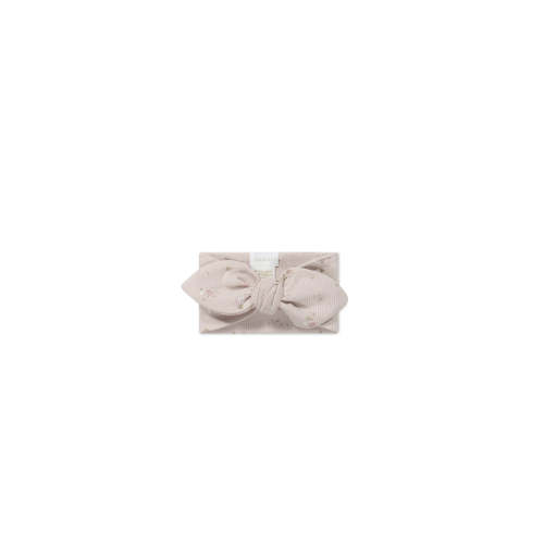 Organic Cotton Fine Rib Headband - Petite Fleur Violet – Jamie Kay USA