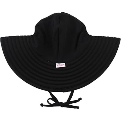 RuffleButts® Baby/Toddler Girls UPF 50+ Sun Protective Wide Brim Swimwear Sun Hat