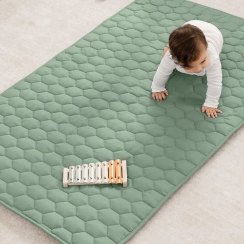 Premium Play Mat - Soft And Comfortable Kids & Toddler Play Mat With Non-slip Bottom By Comfy Cubs - Sage, Rectangle, 36x60