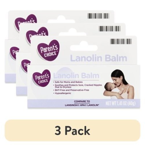 (3 pack) Parent's Choice Lanolin Balm, 1.41 oz