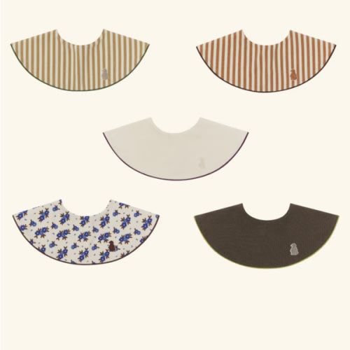 Konny Piped Edge Bib 5-Pack Gift Set – Konny Baby