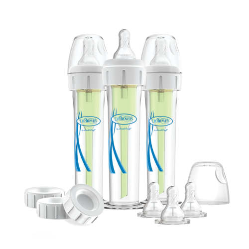 Dr. Brown's Accufeed Baby Bottle System with Preemie Nipple, 60cc, 3Count