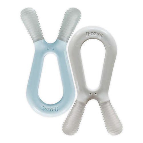 ZoLi BUNNY Teethers in Mist/Ash Grey(Set of 2)ZoLi BUNNY Teethers in Mist/Ash Grey(Set of 2)