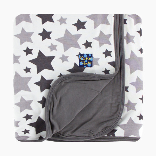 KicKee Pants Essentials Print Stroller Blanket - Feather Rain Stars