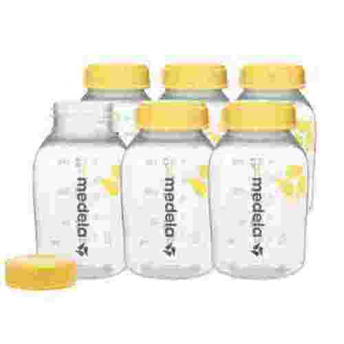 Medela Baby Breastfeeding Breast Milk Storage Bottle Set, 6-Pack, 5 oz for Newborn Feeding
