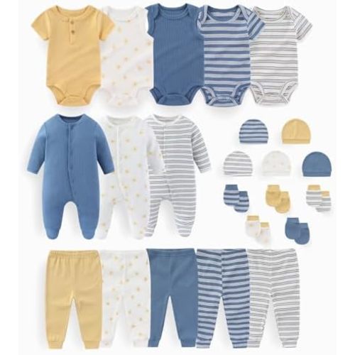 Unisex Baby Boy Girl Clohtes Pants Sets 23 pack Cotton Casual New born Clothing Comfort Infant Birthday Outfit