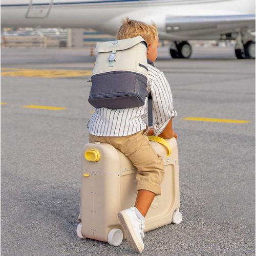 JetKids ™ by Stokke ® BedBox ™ Moonglow White Ride on Kids Suitcase