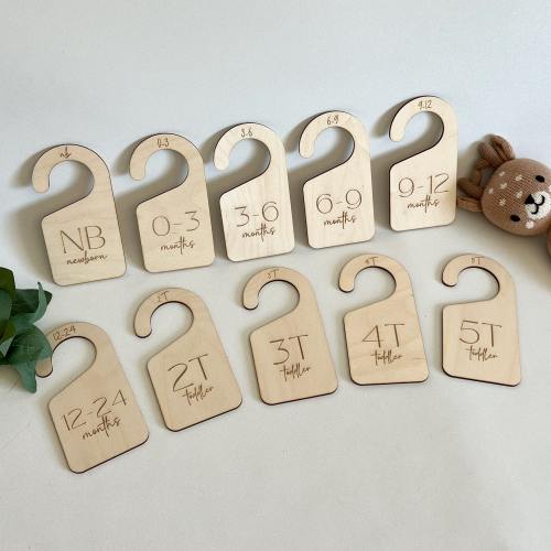 Baby Closet Dividers, Newborn Closet Organizer, Nursery Closet Divider, Newborn Clothes Hanger, Minimalist Nursery Decor