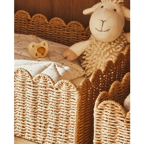 LARGE SCALLOPED BASKET | Zara Home United States of America