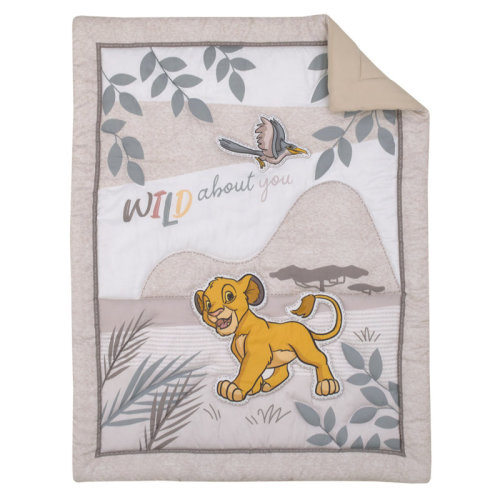 Disney NoJo Disney Lion King Wild About You Simba 3 Piece Nursery Crib Bedding Set | Wayfair