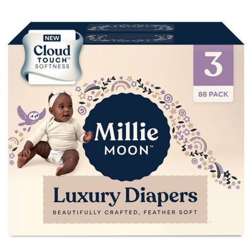 Millie Moon Luxury Diapers - (Select Size and Count), Size: 3