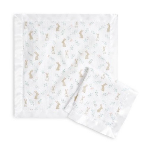 aden + anais Essentials Security Baby Blankets - Blushing Bunnies - 2pk