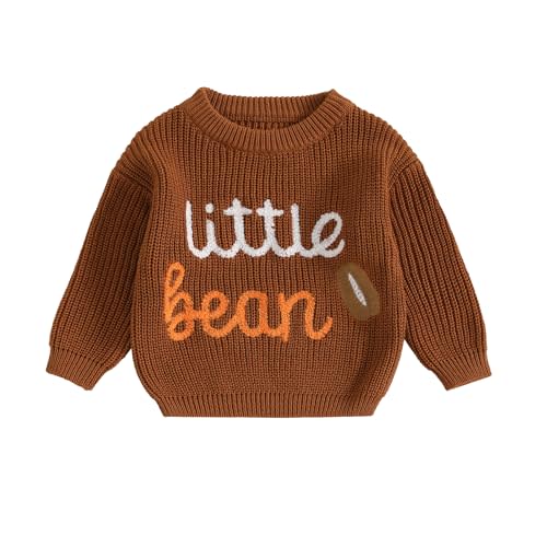 Toddler Baby Girl Knit Sweaters Oversized Long Sleeve Embroidery Shirt Top Newborn Infant Cute Fall Winter Clothes