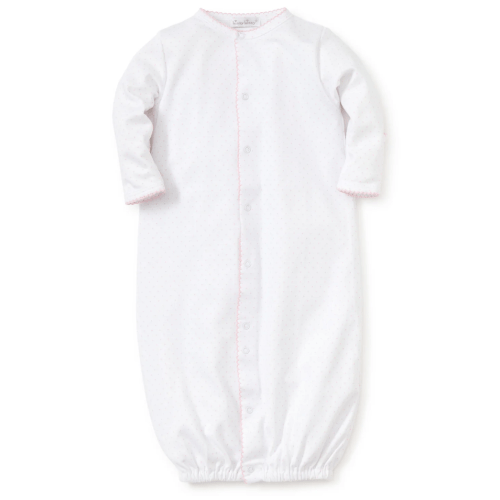 White/Pink New Kissy Dots Print Converter Gown