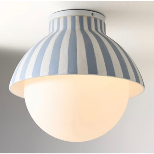 West Elm x PBK Striped Ceramic Flush Mount