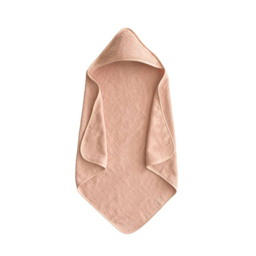 mushie Baby Hooded Towel | Organic Cotton (Blush)