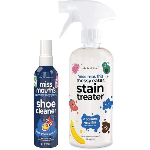 Miss Mouth's Messy Eater Stain Treater 16oz and Messy Steppers 4oz Shoe Cleaner