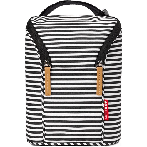 Skip Hop Baby Breastmilk Cooler Insulated Bottle Bag, Grab & Go, Chevron