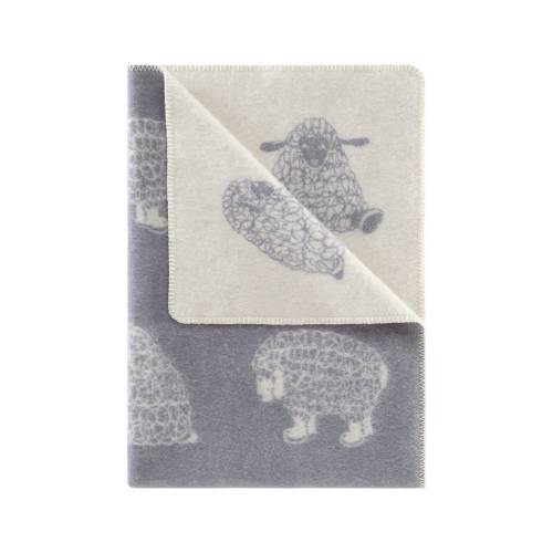 Baa Baa Sheep Medium Blanket | Reversible Merino Wool Throw | Baby Shower Gift