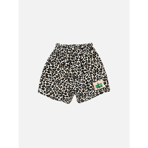 LEOPARD TERRY SHORTS