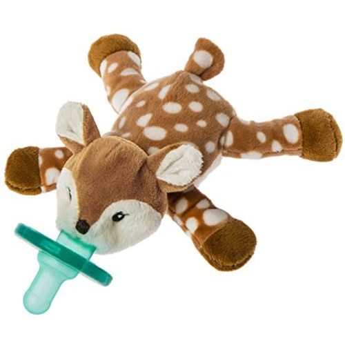 Mary Meyer WubbaNub Soft Toy and Infant Pacifier, Amber Fawn , 6 Inch (Pack of 1)