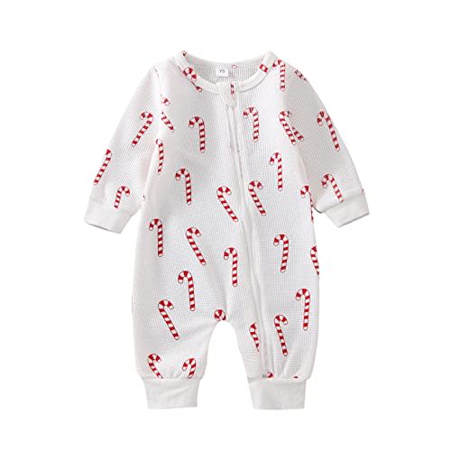 Newborn Baby Girl Boy Christmas Outfit Long Sleeve Romper Jumpsuit Bodysuit Santa Infant Fall Winter Clothes