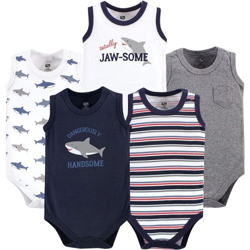Hudson Baby Unisex Baby Cotton Sleeveless Bodysuits