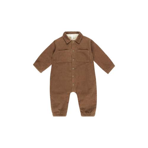 Cordy Baby Jumpsuit | Saddle