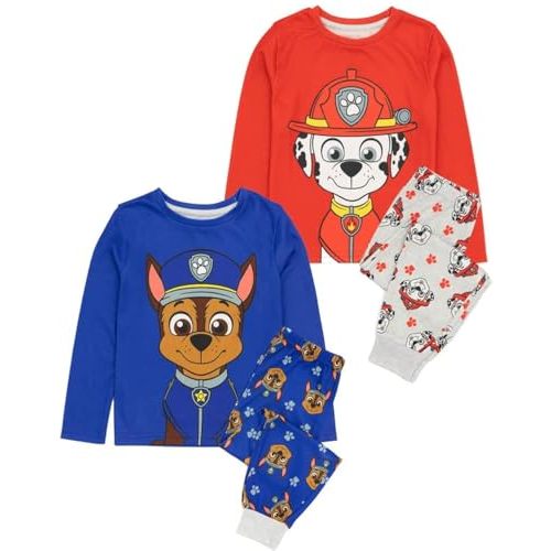 Paw Patrol Pajamas Kids 2 Pack Boys Girls Chase Marshall Pjs Sets