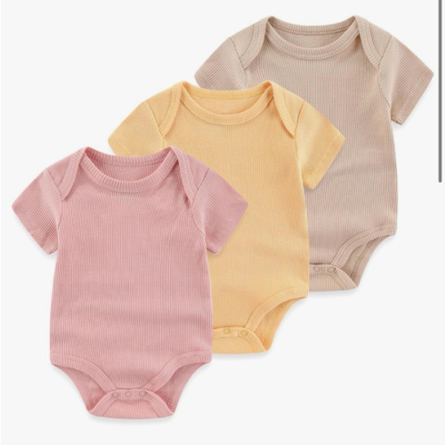 Baby Bodysuit Boy Girl Clothes Soft Newborn Infant Outfit Short Sleeve Romper