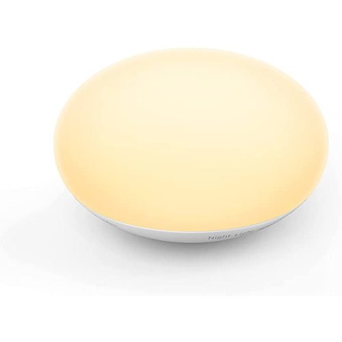 EASZZZ Baby Night Light, Nursery Night Lamp for Breastfeeding, Soft BPA Free Silicone Touch Night Lamp, Eye Caring, Easy Flip Design, Stepless Dimming, 1-Pack
