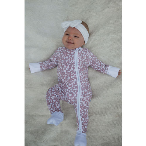 Daisy Fields Bamboo Zip Romper | Timber And Moon
