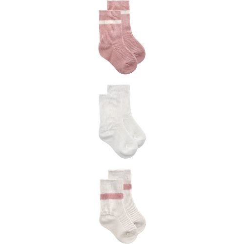 Organic 3-Pack Baby Crew Socks | Multiple Colours